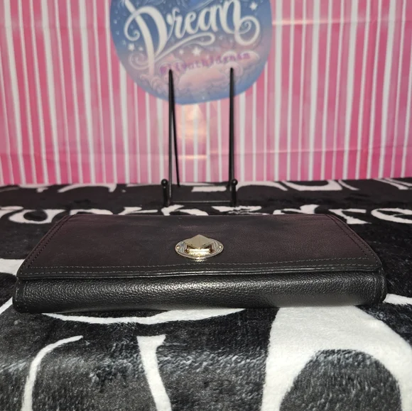 Kate Spade Black Leather Wallet Vintage - Picture 6 of 10